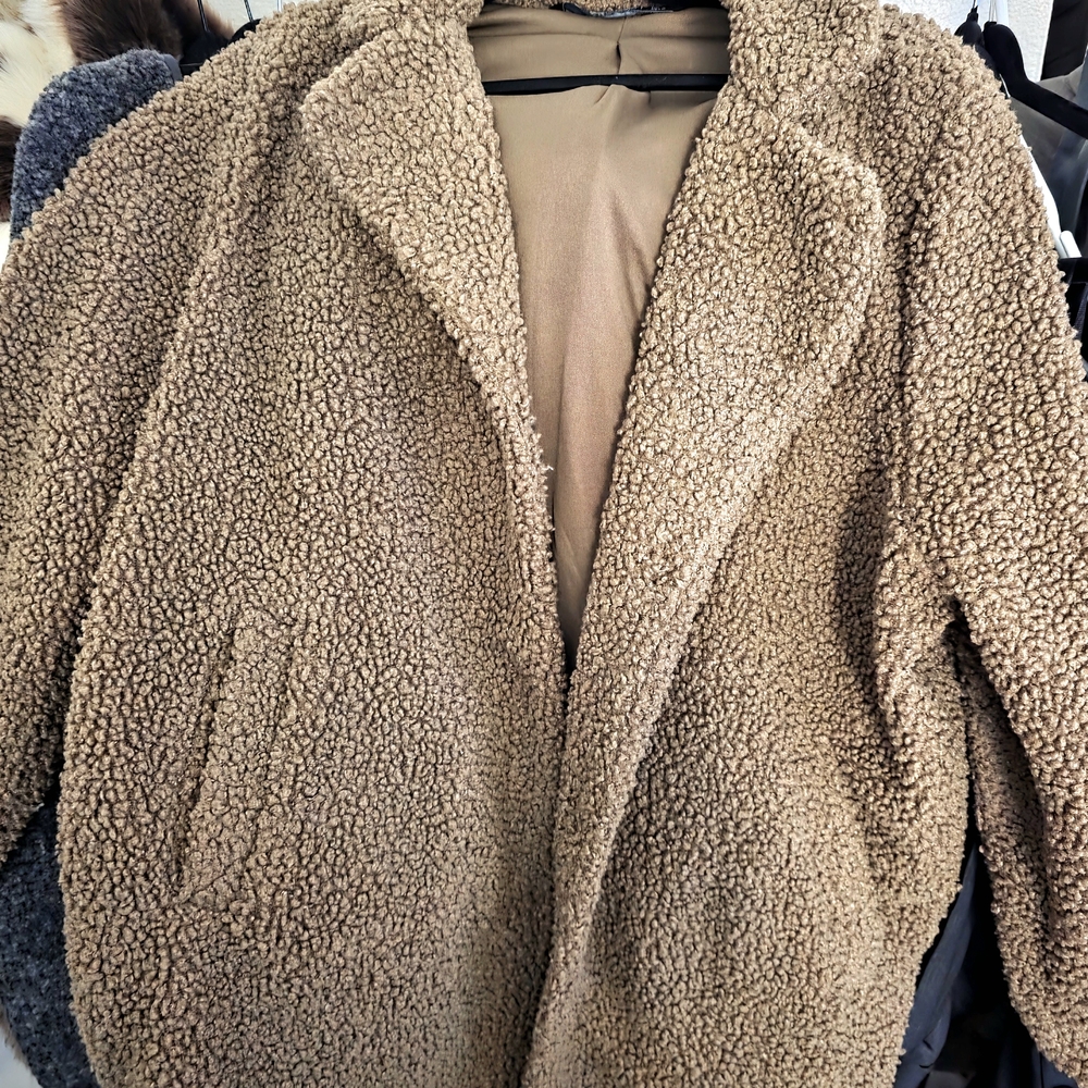 Stoosh Tan Teddy Jacket